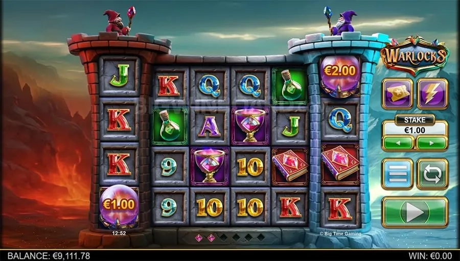 Vibrant slot machine displaying a big win with golden coins bursting